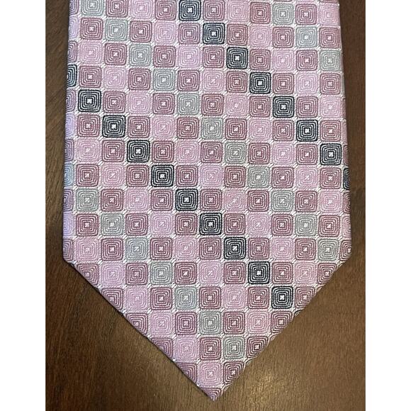 Madison Pink 100% Silk Men’s Neck Tie Made In China - Picture 1 of 9